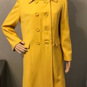 Yellow Vintage Wool Coat